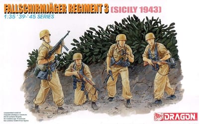Dragon Modelbouwpakket Militaire voertuigen - 6195 Fallschirmjager Regiment 3 - Sicily 1943 Plastic - 1:35 - Modelbouw