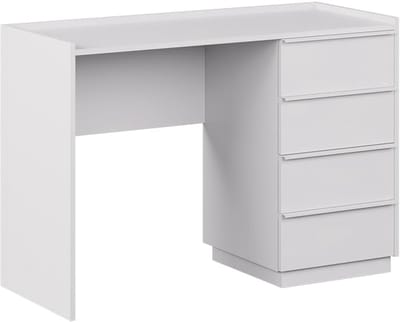 Bureau met laden - Werktafel - Thuiswerken - Voldoende opbergruimte - 110 x 45 cm - Wit