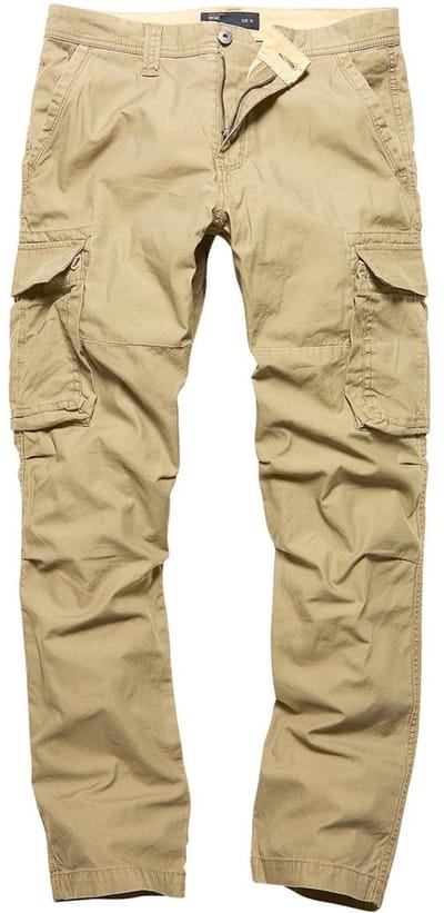 Vintage Industries Cargo-broek Reef Pants Dark Khaki