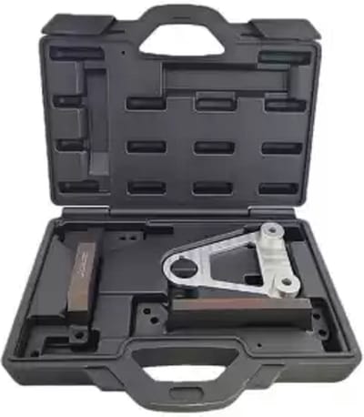 Timing set Mercedes Renault 1.3-Speciaal gereedschap voor het vervangen van de distributieketting van Mercedes-Benz en Renault 1.3L ketting aangedreven benzinemotoren met dubbele nokkenas en 4 cilinders.