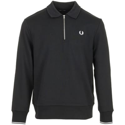 Sweaters Fred Perry Half Zip Collared Sweatshirt