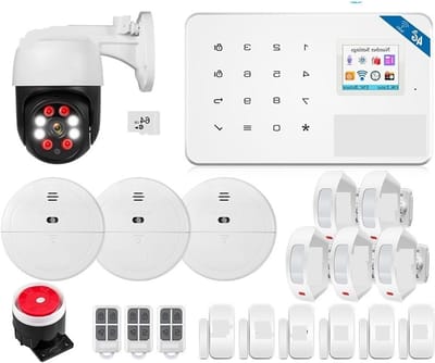Huisbeveiligingssysteem - Beveiligingsalarm - Veiligheid Thuis - Automatische Tracking - 2 MP - Wit