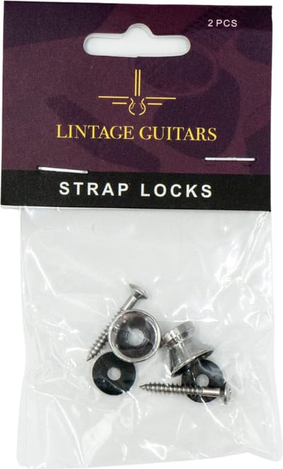 2 Stuks - Straplock voor Gitaar - Ukelele - Bas - Ukulele - Straplock met schroef en beschermring - Gitaar Basaccessoires - Accessoires