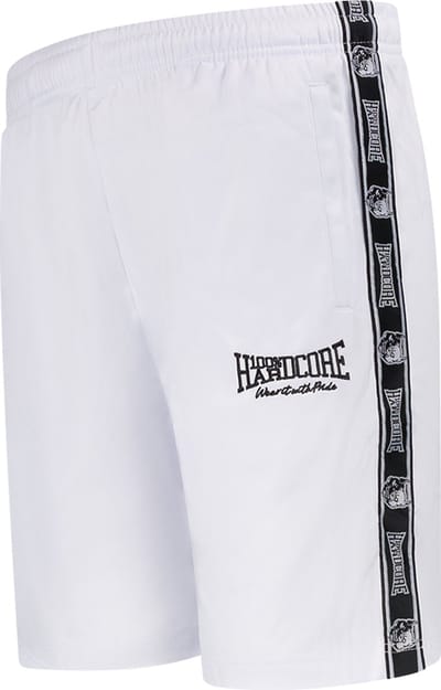 100% Hardcore Korte Trainingsbroek Essential Wit - Maat: M
