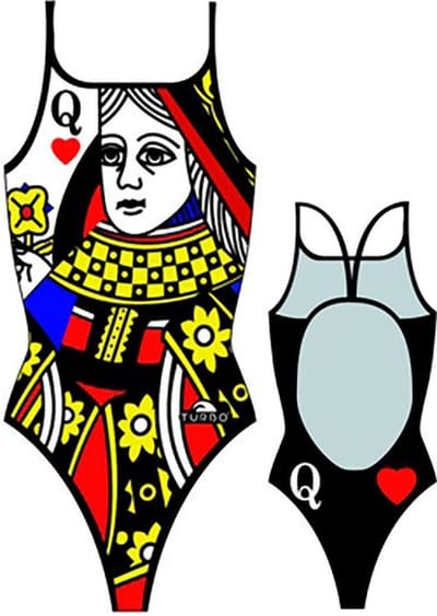 Turbo Queen Of Hearts Zwemkleding Zwart S Vrouw