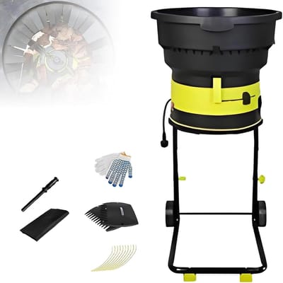 Elektrische hakselaar - Compost versnipperaar - Tuinafval verwerken - Hoge maalverhouding 17:1 - Trechter 54 cm