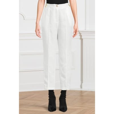 GUESS Marciano By Giselle Pant Pale Straight Pearl Taglia: 38 | Pantaloni Outlet | Donna | Bianco