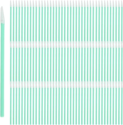 100 Stuks Schoonmaakstokken met Katoenen Tips, Lintvrije en Stofvrije Q-tips voor Printer, Camera en Elektronica, 73 mm Lang