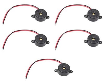 5 Stuks Elektronische Alarmzoemer Met Draadkabels - Actieve Piëzo-Zoemer Voor Diverse Projecten