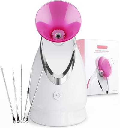 Aura® Gezichtsstoomapparaat – Gezichtstomer – Gezichtssauna – Roze - 24x 19x 14cm
