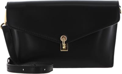 SEIDENFELT MANUFAKTUR Schoudertas Gordeltas Kisa Crossbody Black / Gold Zwart