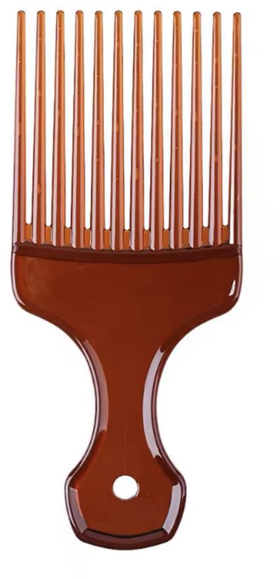 CHPN - Afro kam - Grove kam - Kam - HaarVork - Barber Kam - Bruin - Unisex - Kappers Borstel - Haar Styling Tool - Baardkam