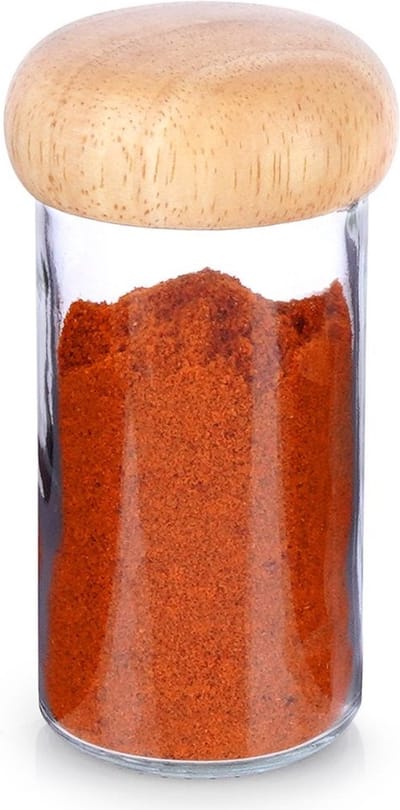Kruidenpotje Glas 80 ml - Kruidenstrooier - Kruidenpot - met Strooideksels - Schudzeef - Zeef - Kruidenschudder