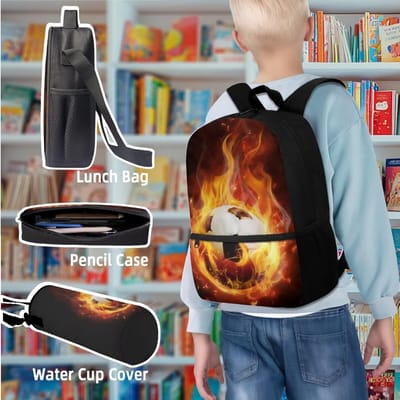 Schooltas Set - Kinderrugzak Meisjes Jongens - Dagelijks Gebruik - 4-delige Set - Grote Capaciteit - Multicolor
