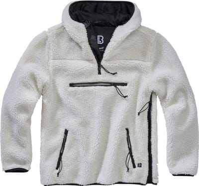 Brandit - Teddyfleece Worker Pullover Jas - 5XL - Wit