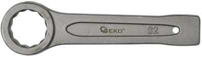 GEKO Ring Slogging Steeksleutel - 32mm - Heavy Duty - Chroom-Vanadium Staal