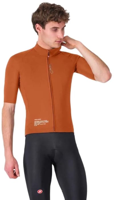 Castelli Do.di.ci Kortmouwjas Bruin XL Man