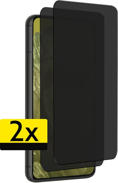 Screenprotector - Geschikt voor Google Pixel 8a - 2 Stuks - Privacy Filter - Beschermglas - Gehard Glas - Tempered Glass - Screen Protector