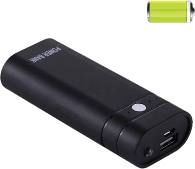 Power Bank Case met 2 x 18650 batterij (niet meegeleverd) Power Bank Shell Box met 2A USB-uitgang en nacht licht, voor iPhone, Galaxy, Sony, HTC, Google, Huawei, Xiaomi, Lenovo en andere smartphones