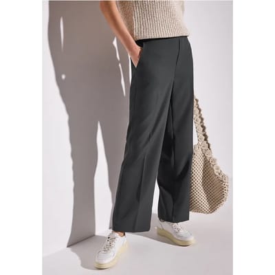 Twill broek met rechte pijpen