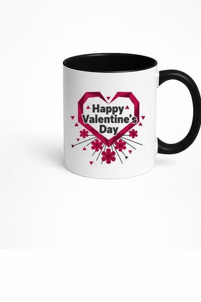 Valentijn Mok Happy Valentine's Day | Romantisch Cadeau met Hart Design