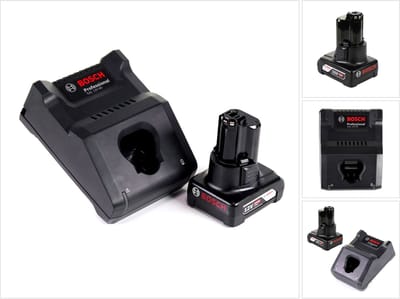 Bosch GAL 12V-40 Professionele Snellader voor 12V accu's ( 1600A019R3 ) + 6.0 Ah accu ( 1600A00X7H )