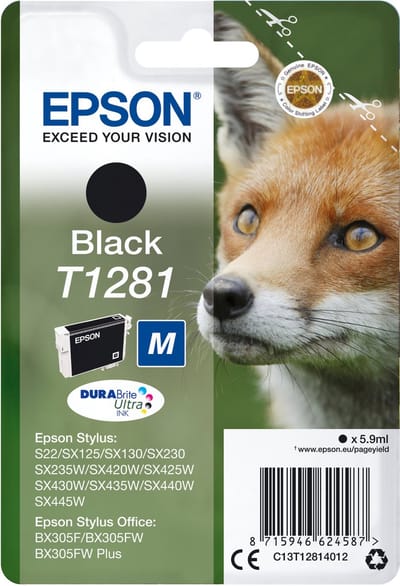 Epson T1281 - Inktcartridge / Zwart