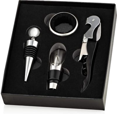 XYZ Goods - Luxe Kurkentrekker Set - Wijnopener - RVS - Zilver