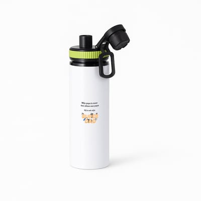 Hacebo® - mijn papa is meer dan alleen papa hij is ook mijn super dad waterfles met draaidop groen - Vader - super papa - vader cadeautjes - vaderdag - verjaardag - geschenk - kado - vader artikelen - water fles - 850ML