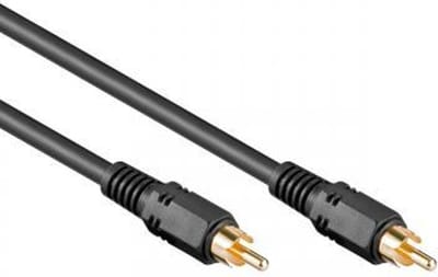 Tulp kabel - Analoog/ digitaal - Dubbel afgeschermd - Verguld - 1.5 meter - Zwart - Allteq