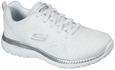 SKECHERS BOUNTIFUL QUICK PATH, 12607-WSL, Female, White Skechers Comfortable Shoes, Female, 12607-WSL, White, 38.5