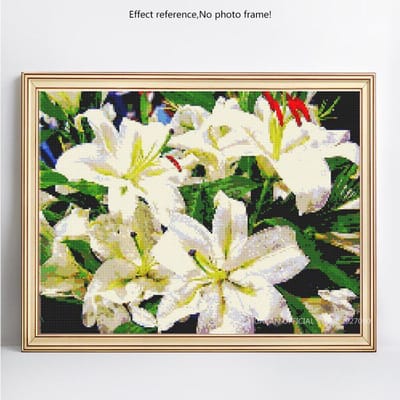 Peinture diamant 5D à faire soi-même, broderie complète de fleurs, perceuse ronde, image de strass 20X30 beige