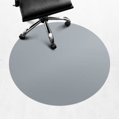 Wallfluent - Vloerbeschermer Mistig blauw - 100 cm - Grijs Bureaustoel Vloerbeschermer - Rond - Motif Vloerbeschermer-Stoel Mat-Kantoordecoraties - Koele en donkere kleuren