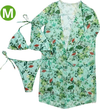 Bovista Bikini Dames - Meisjes Bikini - Badpak - Push Up - Vrouwen Badkleding - Zwemmen - Sexy Set - Top & Broekje - Smaragd Groen - Maat M