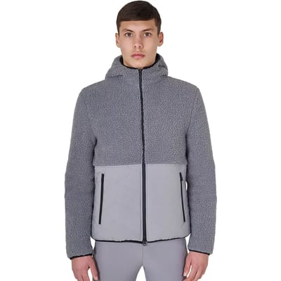 Equestro FW25 Heren Teddy Jas - Grijs - S