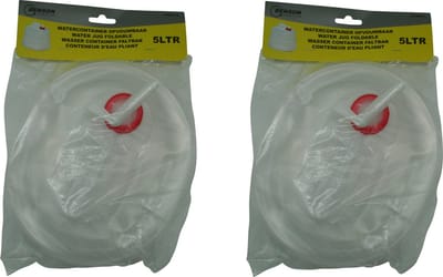 Benson Watercontainer met tapkraan - 2x - 5 liter - opvouwbaar - jerrycan