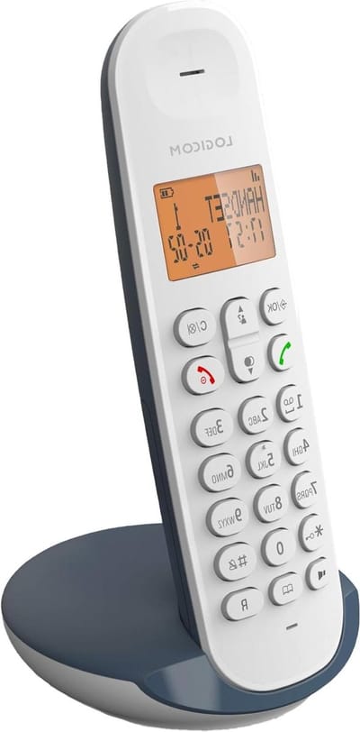 Draadloze Vaste Telefoon - Analoge DECT Telefoon - Thuis Bellen - Energiebesparende Modus - 50 Meter Bereik - Leisteen