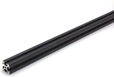 Zwart Aluminium Profiel 20x20 Maatwerk I-Type Sleuf 5mm voor Constructie