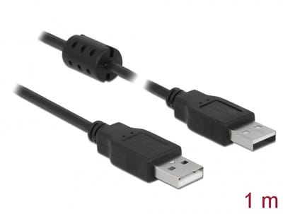 Delock Cable USB 2.0 Type-A male > USB 2.0 Type-A male 1.0 m black