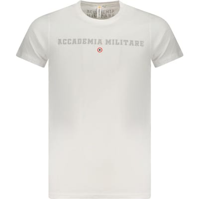 Accademia Militaire Witte Katoenen Heren T-Shirt