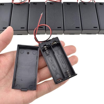 Batterij Houder - Batterij Bundel - Apparaten Voeden - Met Ingebouwde Schakelaar - 8 Stuks - Zwart
