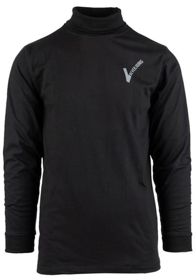T-shirt beveiliging V-logo lange mouw Zwart S