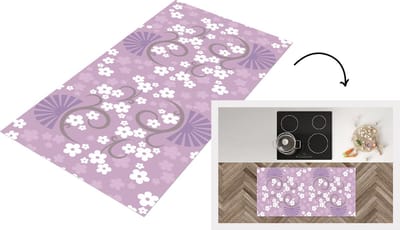 Keukenloper - Loper keuken - Bloemen - Patronen - Sakura - 120x60 cm - Keukenloper vinyl