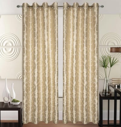 Kant en klaar Gordijn - Met ringen - 140x240 cm - Beige