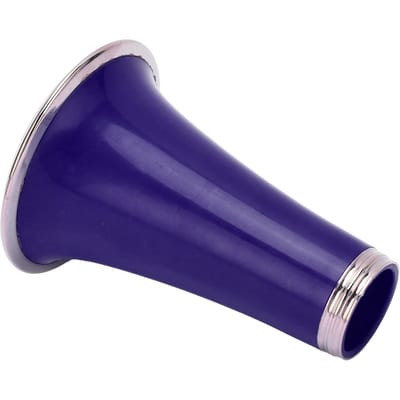 Pavillon de Clarinette de Remplacement Plastique ABS Anneau Métallique Nickelé Tube Cornet Haut-parleur de Clarinette Accessoire d'Instrument à Vent CC32 Purple