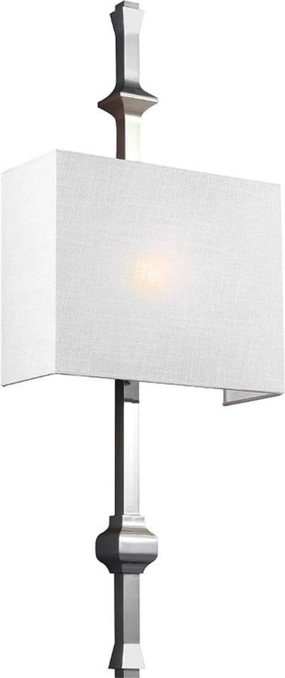 Landelijke Wandlamp - Steady Lighting - Metaal - Landelijk - E27 - L: 12.1cm - Voor Binnen - Woonkamer - Eetkamer - Zilver