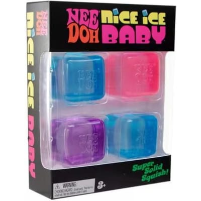 Leuke Ice Baby Squishy Blokken! Duidelijke Maltose Kubus Fidget Speelgoed Super Knijpbaar Stressverlichtingsset pink