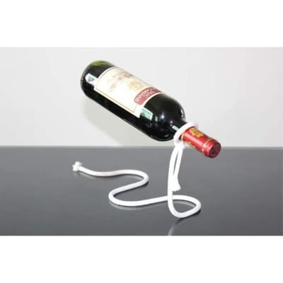 Porte-bouteille - Inox - Flottant - Corde magique - Cadeau décoration - Adulte