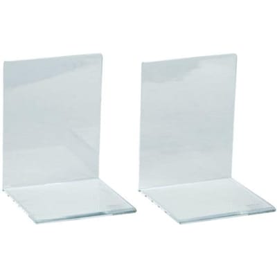 Maul Boekensteunen Acryl, 1 paar, 10 x 10 x 13 cm transparant