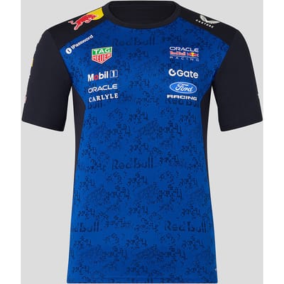 Officieel Oracle Red Bull Racing Teamline shirt 2026 Maat 4XL - Max Verstappen - Isack Hadjar